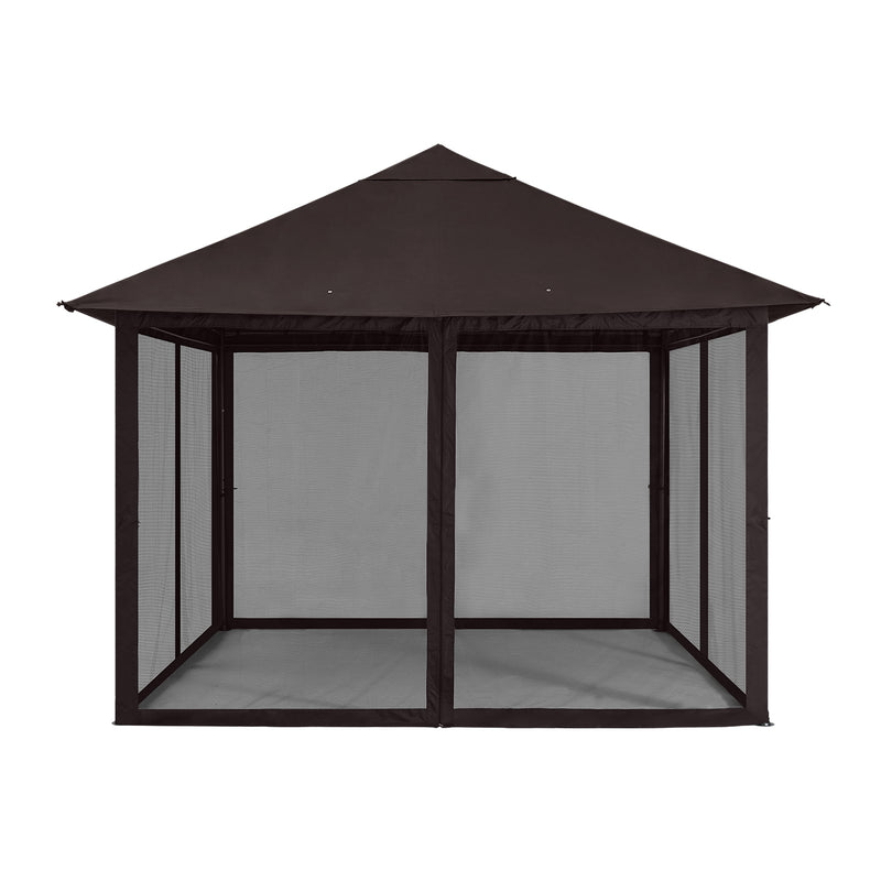 Load image into Gallery viewer, 11x11FT Outdoor Patio Gazebo Canopy with Mosquito Netting
