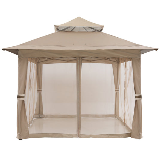 13x13 Patio Gazebo Outdoor Pop Up Gazebo with Mesh Walls