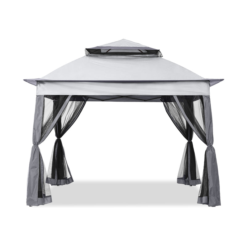Load image into Gallery viewer, 11x11 Patio Gazebo Outdoor Pop Up Gazebo with Mesh Walls

