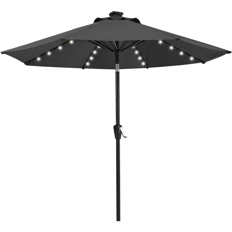 Load image into Gallery viewer, MASTERCANOPY Patio Umbrella with 32 Solar LED Lights 6/8 Ribs-CA
