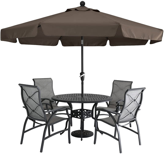 MASTERCANOPY 7.5FT/9FT Valance Patio Umbrella for Outdoor Table Market-CA