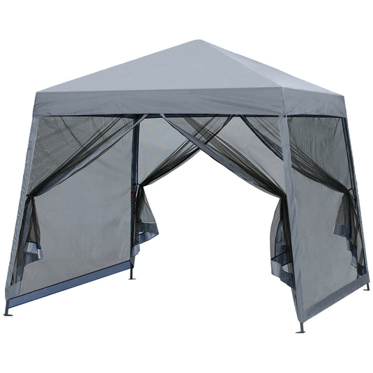 Leisure Sports 8x8/10x10/11x11 Pop Up Stable Canopy Tent with Mosquito Netting