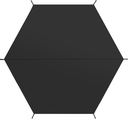 MASTERCANOPY Hexagonal Camping Tent Footprint 10x10
