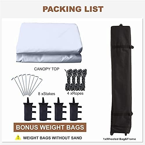 Leisure Sports Stable Pop-Up Canopy Tent with Mosquito Netting - 8x8, 10x10, 11x11