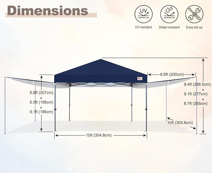 Load image into Gallery viewer, MASTERCANOPY 10x10 Pop-Up Canopy Tent with Two Shelters
