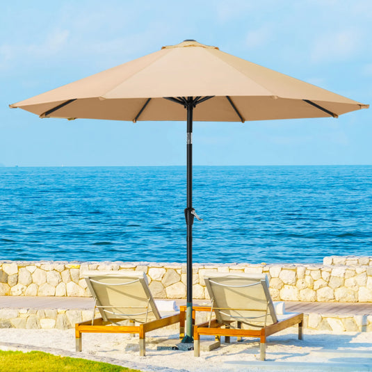MASTERCANOPY Patio Umbrella for Outdoor Market Table  8 Ribs