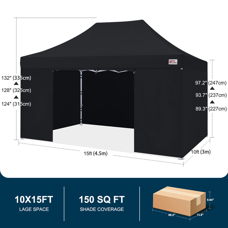 Load image into Gallery viewer, Mastercanopy Core-35 Premium Heavy Duty Instant Canopy Tent with Sidewalls - 10x10, 10x15, 10x20
