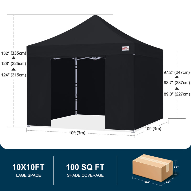 Load image into Gallery viewer, Mastercanopy Core-35 Premium Heavy Duty Instant Canopy Tent with Sidewalls - 10x10, 10x15, 10x20
