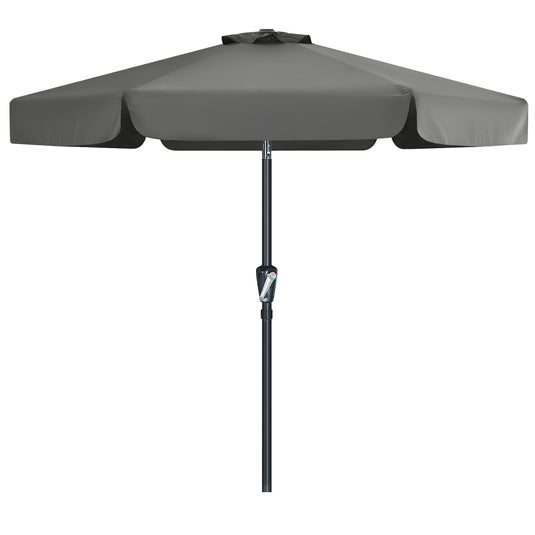 MASTERCANOPY 7.5FT/9FT Valance Patio Umbrella for Outdoor Table Market-CA