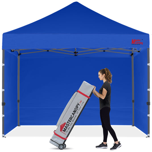 Leisure Sports- 8x8/10x10/12x12 Easy Pop-up Canopy Tent with Sidewalls