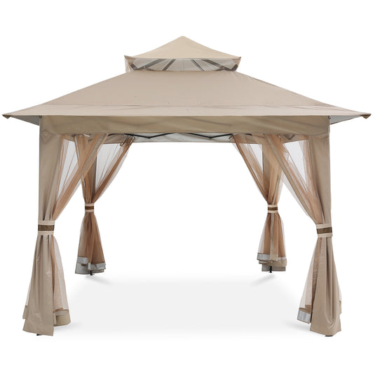 13x13 Patio Gazebo Outdoor Pop Up Gazebo with Mesh Walls