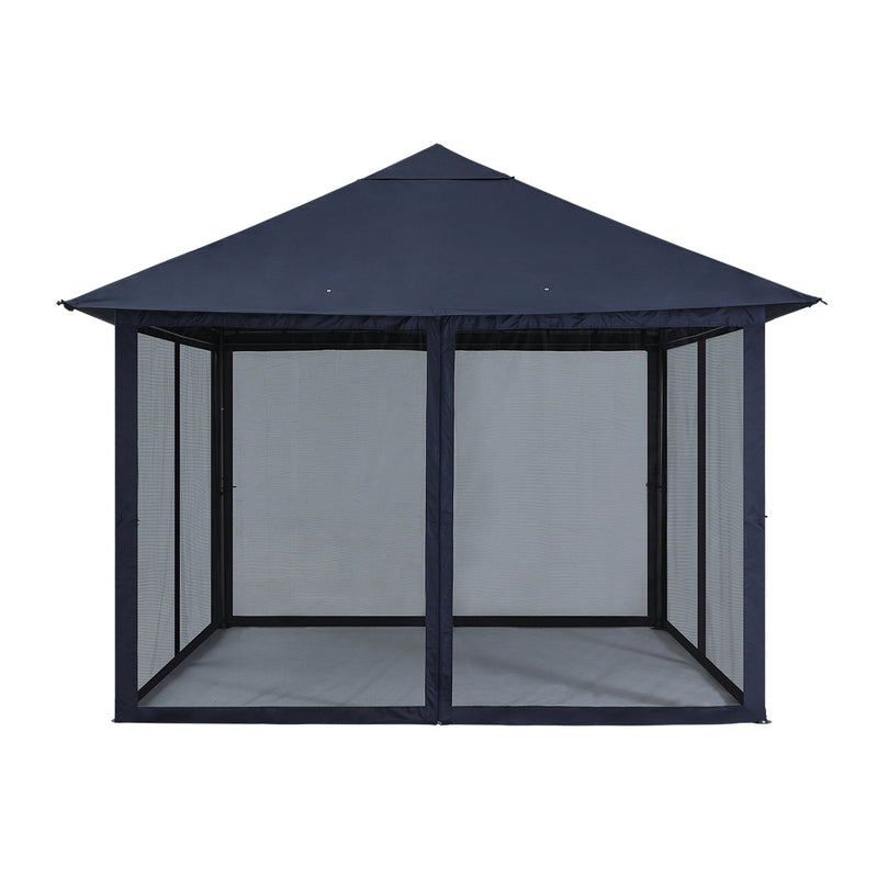 Load image into Gallery viewer, 11x11FT Outdoor Patio Gazebo Canopy with Mosquito Netting
