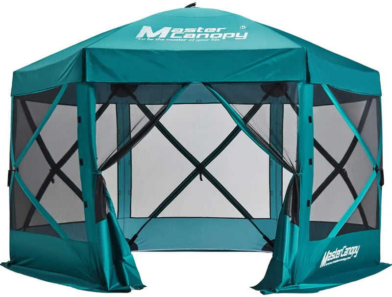 Load image into Gallery viewer, 6x6/10x10/12x12/12.5x12.5 Portable Screen House Room Pop up Gazebo Outdoor Camping Tent
