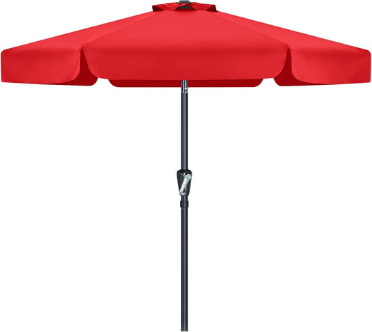 MASTERCANOPY 7.5FT/9FT Valance Patio Umbrella for Outdoor Table Market-CA