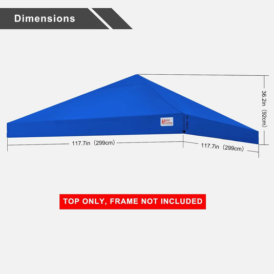 8x8/10x10 Replacement Pop Up Canopy Top for Durable Pop-up Canopy