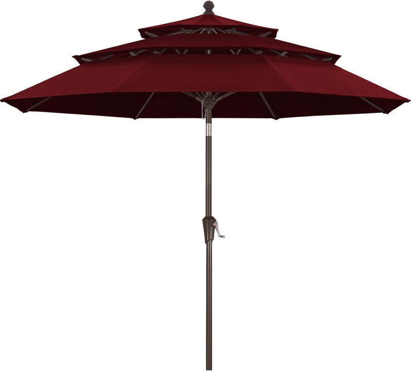 Load image into Gallery viewer, MASTERCANOPY 9ft 3-Tier Olefin Patio Umbrella 5-Year-Non-Fading
