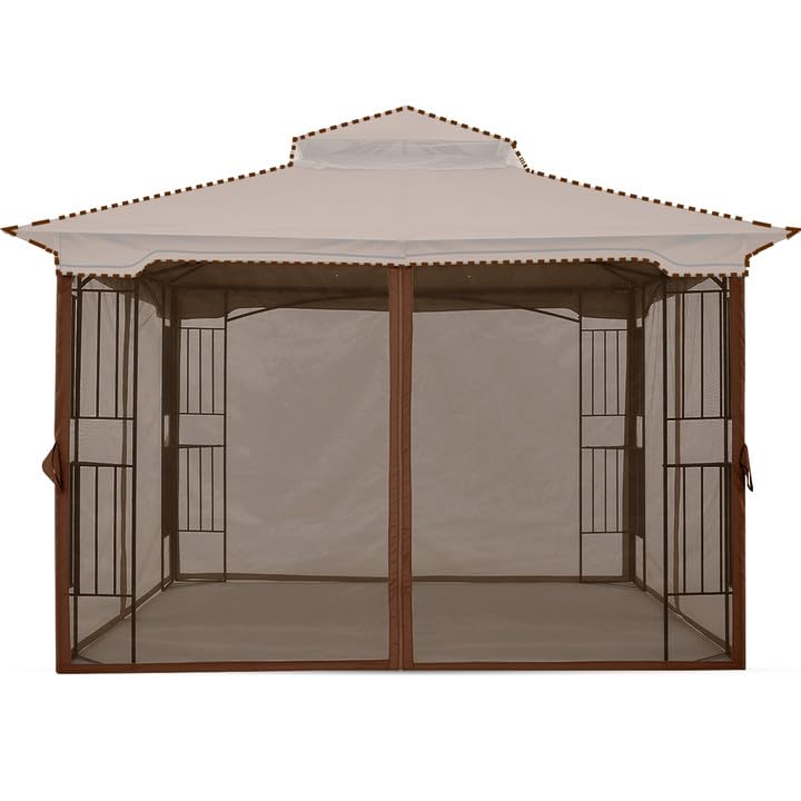 Load image into Gallery viewer, 10x10/10x12 Patio Gazebo Mosquito Netting Screen Walls ONLY
