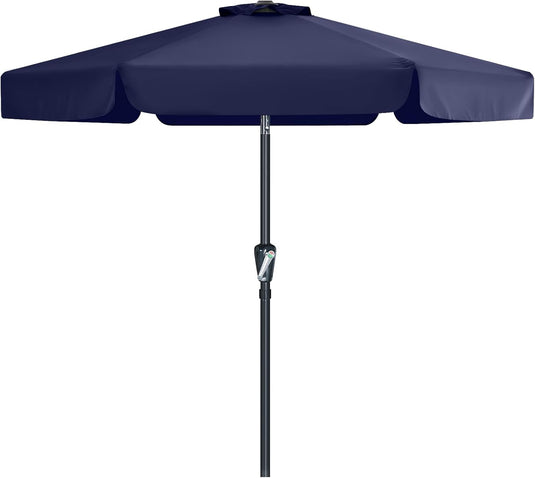 MASTERCANOPY 7.5FT/9FT Valance Patio Umbrella for Outdoor Table Market-CA