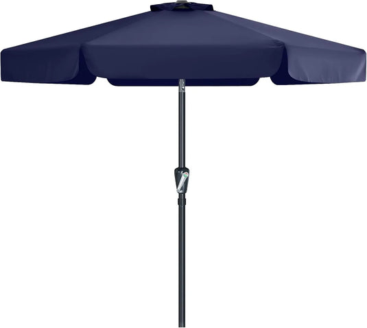 MASTERCANOPY 7.5FT/9FT Valance Patio Umbrella for Outdoor Table Market-CA