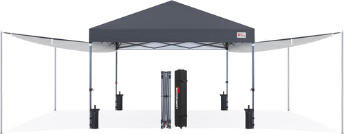 MASTERCANOPY 10x10 Pop Up Canopy Tent with 2 Shelters-CA