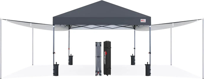 MASTERCANOPY 10x10 Pop‑up Canopy Tent with Two Shelters