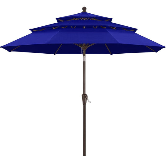 MASTERCANOPY 9ft 3-Tier Olefin Patio Umbrella 5-Year-Non-Fading