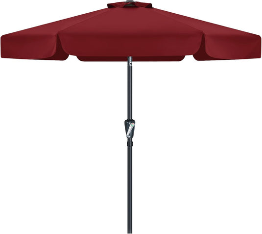 MASTERCANOPY 7.5FT/9FT Valance Patio Umbrella for Outdoor Table Market-CA