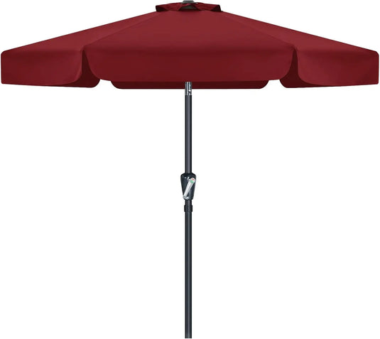 MASTERCANOPY 7.5FT/9FT Valance Patio Umbrella for Outdoor Table Market-CA