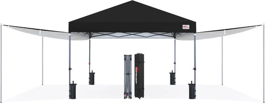 MASTERCANOPY 10x10 Pop‑up Canopy Tent with Two Shelters