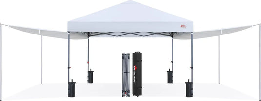 MASTERCANOPY 10x10 Pop‑up Canopy Tent with Two Shelters