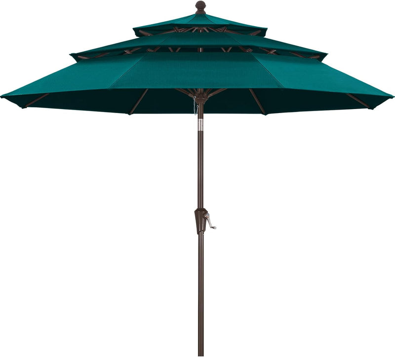 Load image into Gallery viewer, MASTERCANOPY 9ft 3-Tier Olefin Patio Umbrella 5-Year-Non-Fading
