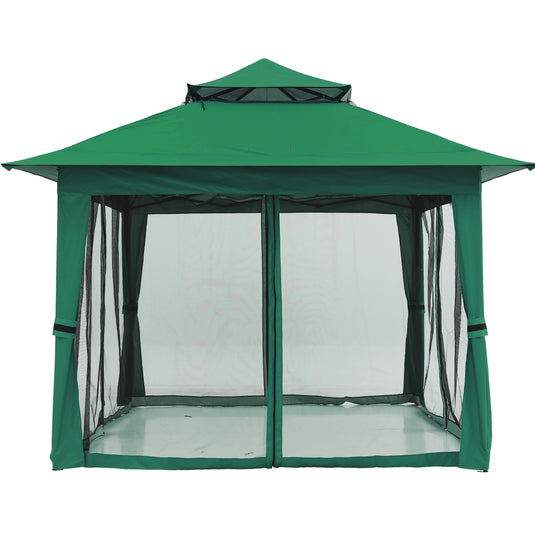 13x13 Patio Gazebo Outdoor Pop Up Gazebo with Mesh Walls