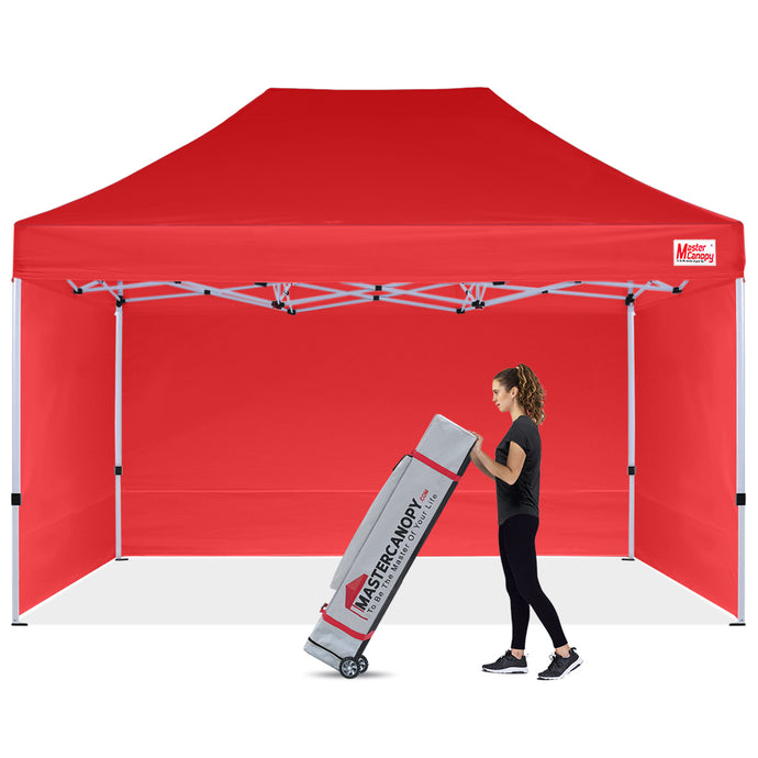 Commercial Series Pop‑up Canopy Tent with Sidewalls – 10x10, 10x15, 10x20
