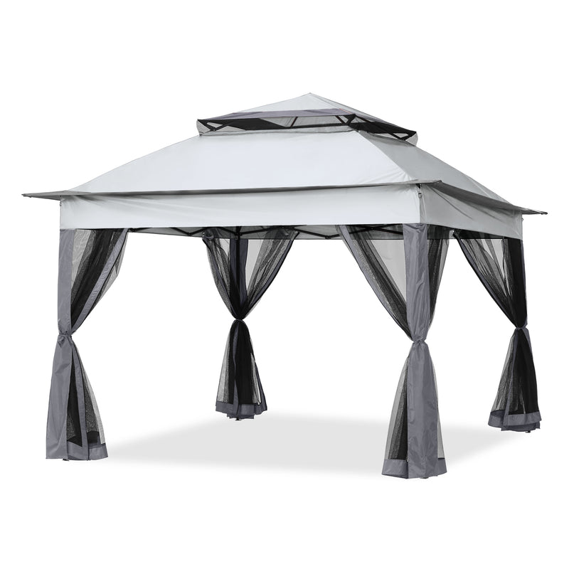 Load image into Gallery viewer, 11x11 Patio Gazebo Outdoor Pop Up Gazebo with Mesh Walls
