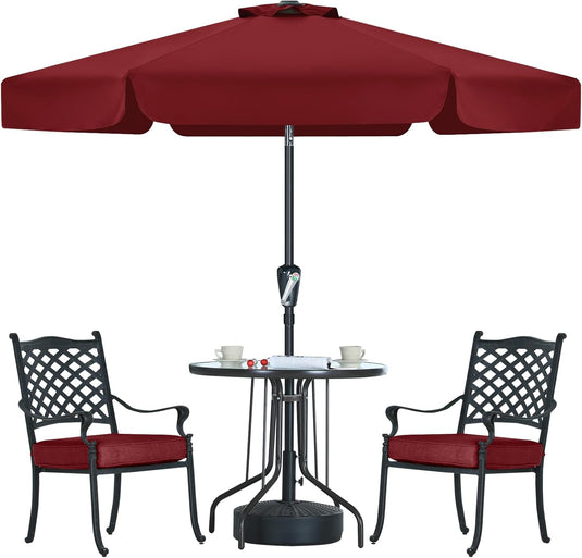 MASTERCANOPY 7.5FT/9FT Valance Patio Umbrella for Outdoor Table Market-CA
