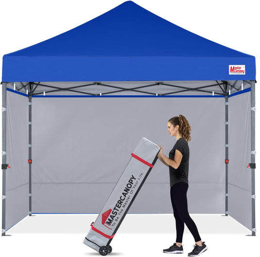 Leisure Sports Easy Pop-Up Canopy Tent with Sidewalls - 8x8, 10x10, 12x12