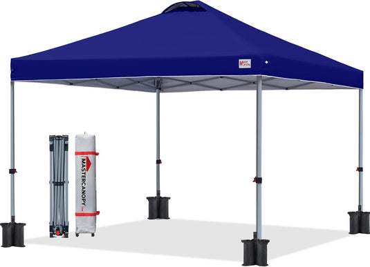 Leisure Sports Durable Ez Pop-Up Canopy Tent with Vented Top - 8x8, 10x10, 12x12