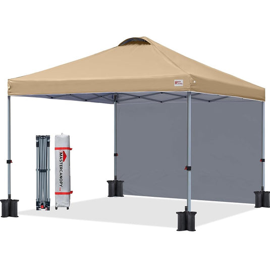 Leisure Sports 8x8/10x10 Durable Pop up Canopy Tent with Sidewall