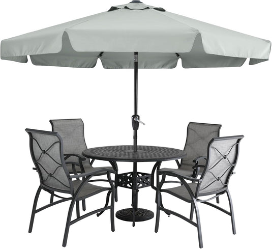MASTERCANOPY 7.5FT/9FT Valance Patio Umbrella for Outdoor Table Market-CA