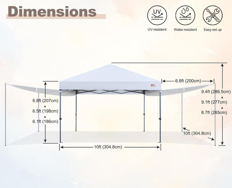 Load image into Gallery viewer, MASTERCANOPY 10x10 Pop-Up Canopy Tent with Two Shelters
