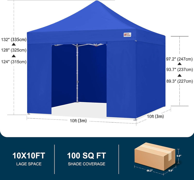 Load image into Gallery viewer, Mastercanopy Core-35 Premium Heavy Duty Instant Canopy Tent with Sidewalls - 10x10, 10x15, 10x20
