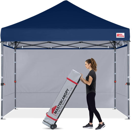 Leisure Sports Easy Pop-Up Canopy Tent with Sidewalls - 8x8, 10x10, 12x12