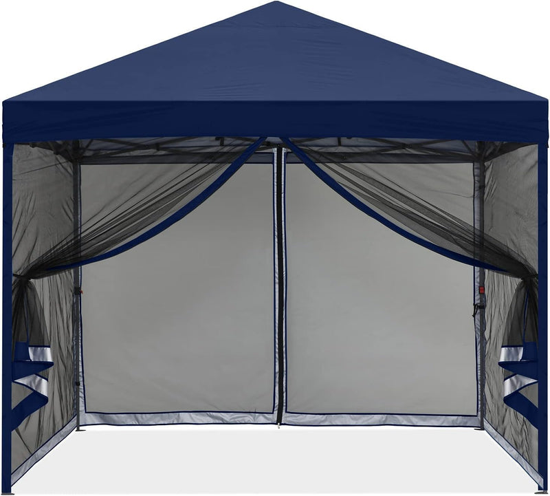 Load image into Gallery viewer, Leisure Sports Pop-Up Easy Setup Outdoor Canopy Tent with Netting Screen Walls - 8x8, 10x10
