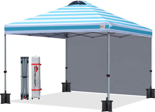 Leisure Sports 8x8/10x10 Durable Pop up Canopy Tent with Sidewall