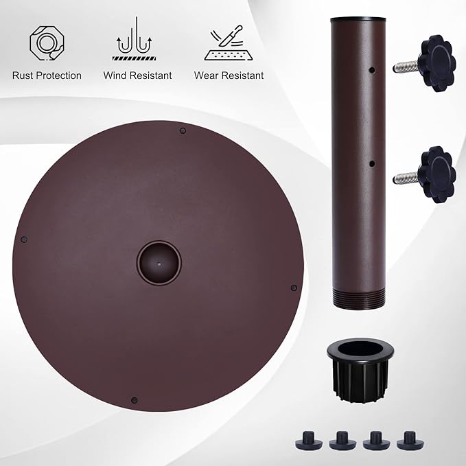 Load image into Gallery viewer, Umbrella Stand Outdoor Base Weight, Steel Plate Stand for Patio Umbrella
