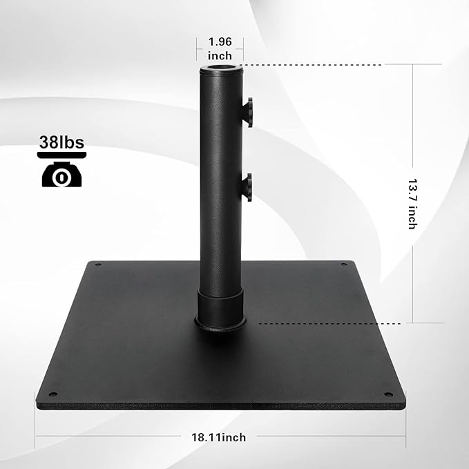 Load image into Gallery viewer, Umbrella Stand Outdoor Base Weight,Steel Plate Stand 34lb for Patio Umbrella
