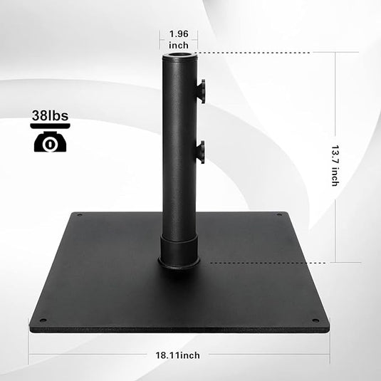 Umbrella Stand Outdoor Base Weight, Steel Plate Stand for Patio Umbrella
