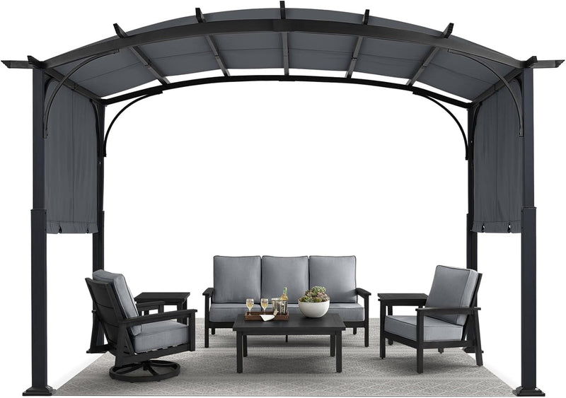 Load image into Gallery viewer, MASTERCANOPY Outdoor Retractable Pergola with Sun Shade Patio Garden Pergola
