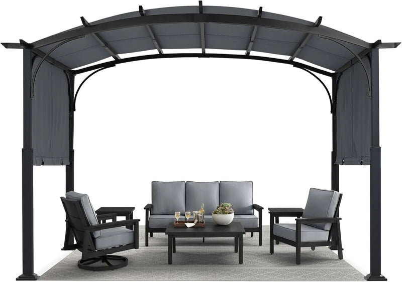 Load image into Gallery viewer, MASTERCANOPY Outdoor Retractable Pergola with Sun Shade Patio Garden Pergola
