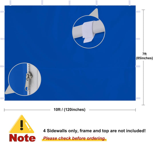 MASTERCANOPY 10x10 Pop-up Canopy Sidewall Kit